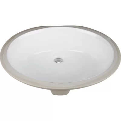 Porcelain Oval Undermount Bathroom Sink