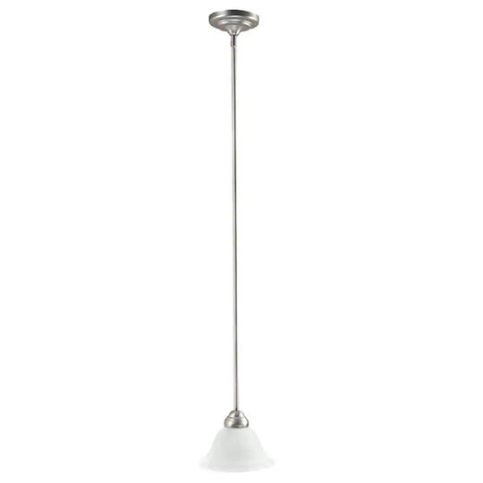 Transitional 1-light Matte Nickel Mini Pendant - Matte Nickel