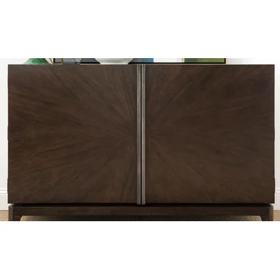 Darria 56" Wide 1 Drawer Rubberwood Solid Wood Sideboard