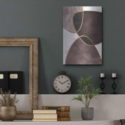 Velvet Shapes 4 by Design Fabrikken - Unframed Print on Metal