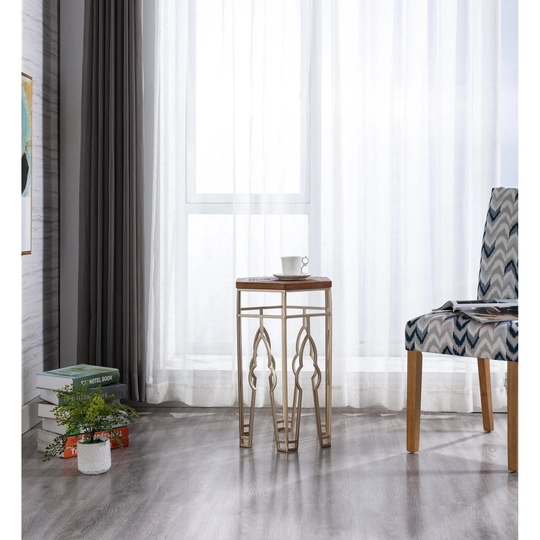Boraam Genevieve Gold and Natural Nesting Tables
