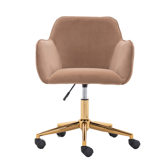Brown Modern Adjustable Height 360 revolving Home Office Chair - Length24.80"×Width22.80"×Height33.90"