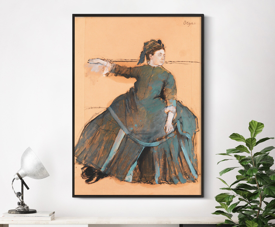Edgar Degas Print | Woman On A Sofa | 1875 Vintage Painting, Antique Print, Giclee Collector