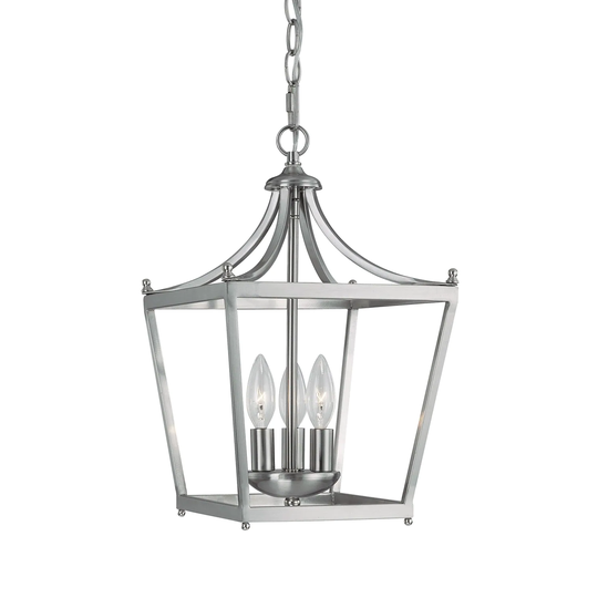 Stanton 3-light Brushed Nickel Foyer Fixture - Brushed Nickel