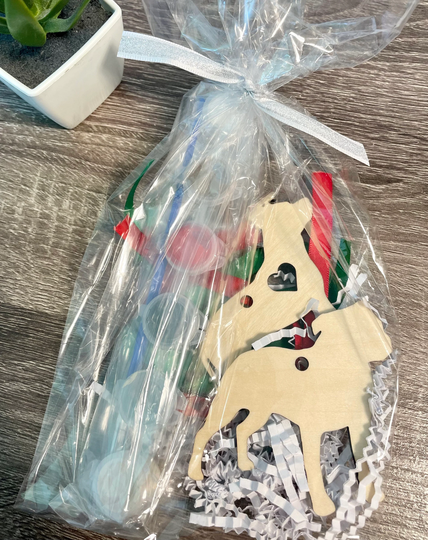 Pitbull Christmas Ornament Activity Diy Paint Set Art Keepsake Pitbulls Gift