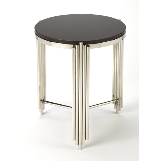 Handmade khalifa Black granite End Table (India)