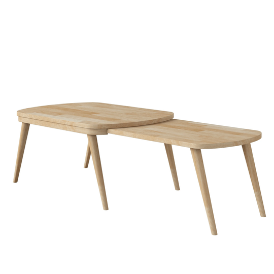 Carson Carrington Shorewood Modern Nesting Wood Cocktail Table