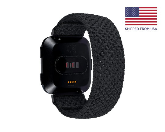 Tefeca Air Series Breathable Knit Sport Loop Band For Fitbit Versa/2 Lite Se-Night