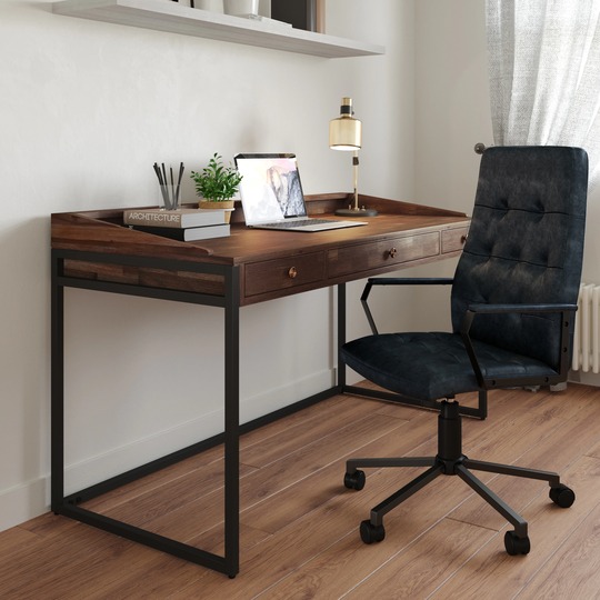 WYNDENHALL Parks Swivel Adjustable Executive Computer Office Chair