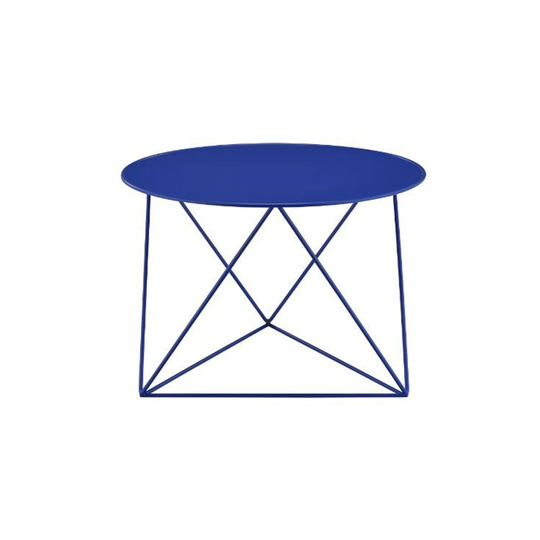 Round Table Accent Table in Metal Base