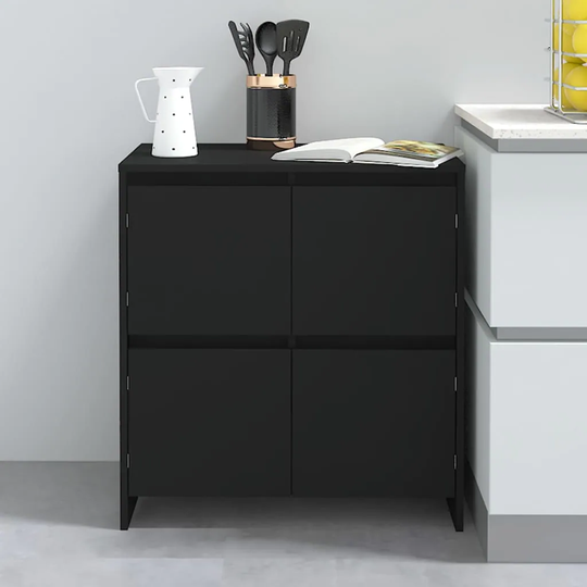 Sideboard Black 27.6"x16.1"x29.5" Engineered Wood