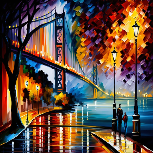 Designart 'Colorful San Francisco I' Cityscapes Framed Canvas Art Print