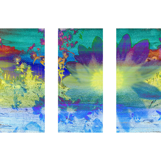 Marmont Hill - Handmade Living Color Triptych Canvas Art