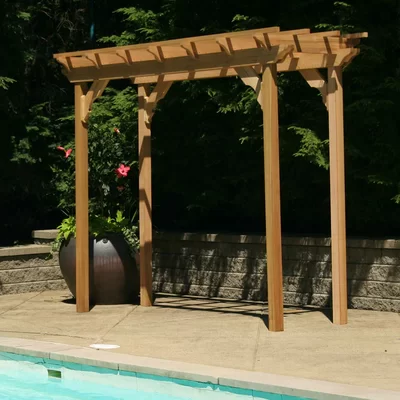 Cedar New Dawn 12 Ft. W x 3 Ft. D Solid Wood Pergola