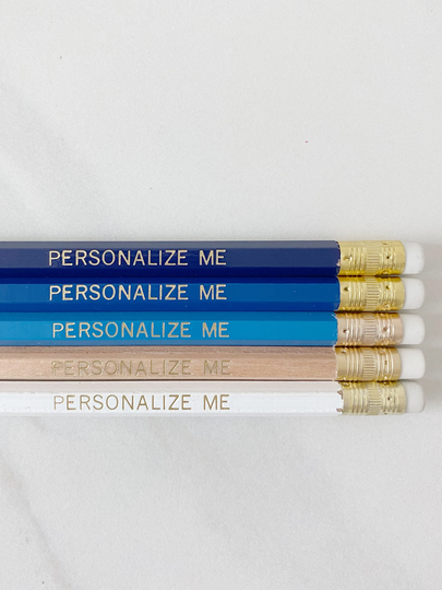 Beach House | Custom Personalized Pencils Valentines Teacher Student Homeschooling Gift