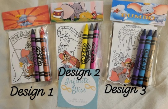 Dumbo Coloring Packs | Pages Party Favor Crayola Crayons