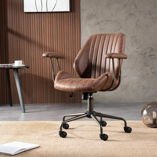 OVIOS Ergonomic Classic Suede Office Chair Desk Chair