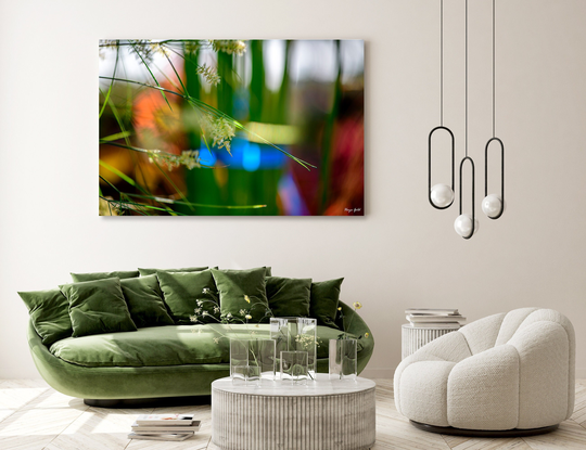 Rainbow Color Abstract Flower Photography Print, Fine Art Canvas Print Ready To Hang, Colorful Abstract Wall Décor