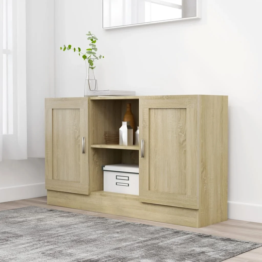 Sideboard Sonoma Oak 47.2"x12"x27.6" Chipboard