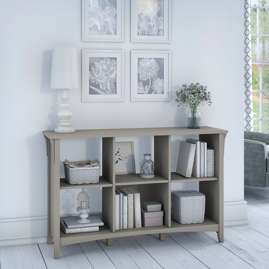 Bush Furniture Salinas Cape Cod Grey 6-cube Organizer