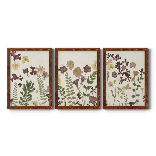 Pressed Flower Arrangement I-Premium Framed Canvas - Ready to Hang - Multi-Color