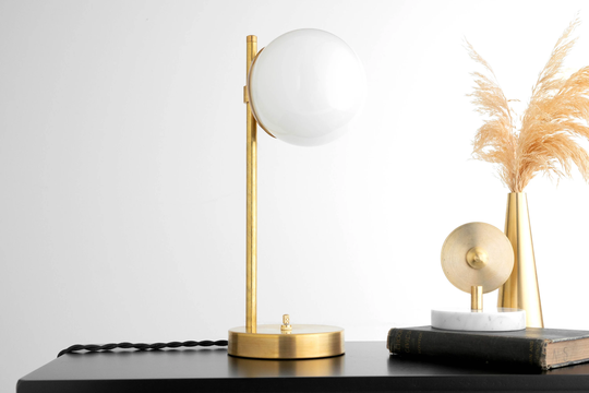 Table Lamp - Minimalist Globe Beside Modern Decor Model No. 5814