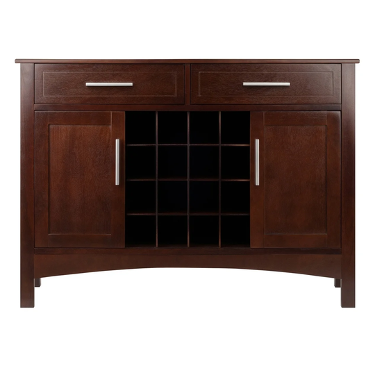 Winsome Gordon Solid and Composite Wood Buffet Cabinet/Sideboard in Cappuccino Finish