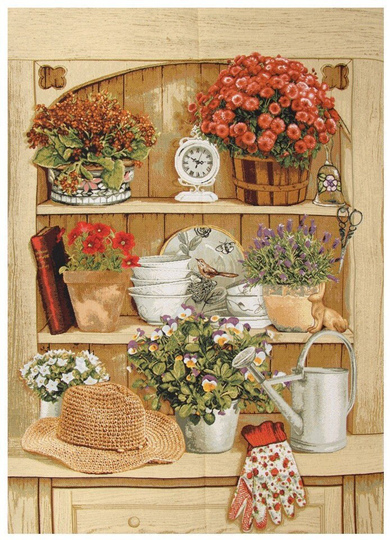 Interior Art Tapestry Wall Hanging Country Sideboard, H38.8" X W28"/H97cm W70cm