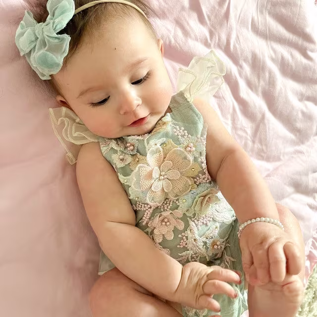 Baby Bracelet Tiny Pearls, Small White Pearls For Girl Toddler New Gift