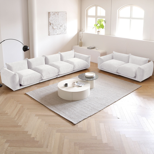 Sectional Sofa Set for Living Room,4 Seat Sofa and Loveseat
