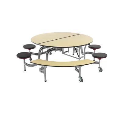 Mobile 86" Circular Cafeteria Table