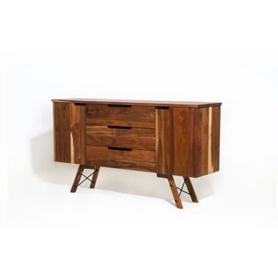 Juana 63.39'' Wide 3 Drawer Birch Solid Wood Sideboard