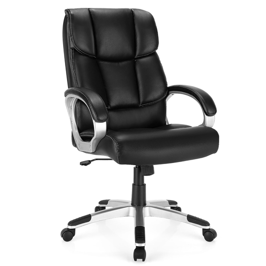 Costway Executive High Back Big & Tall Leather Adjustable Computer - See Details