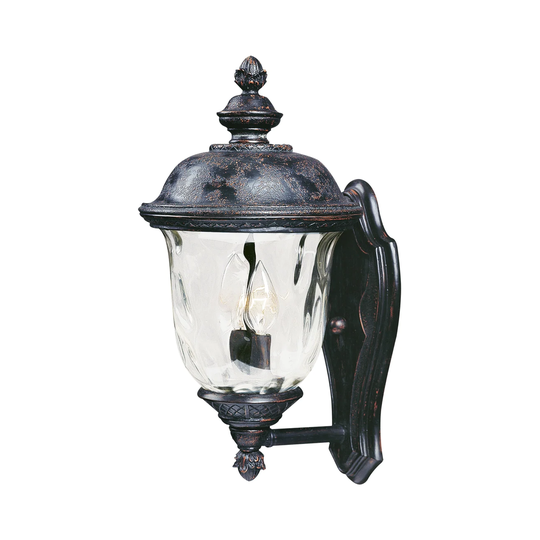 Maxim Bronze Carriage House Vivex Water Glass Shade 2-light Outdoor Wall Mount Light