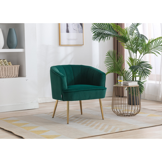 Living Room Accent Chair Armchair Leisure Single Chair with Golden Feet