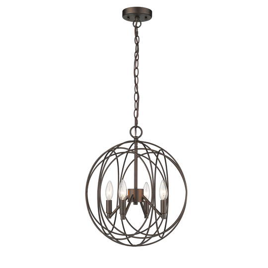 4-light Oil Rubbed Bronze Pendant - Oil Rubbed Bronze - Oil Rubbed Bronze