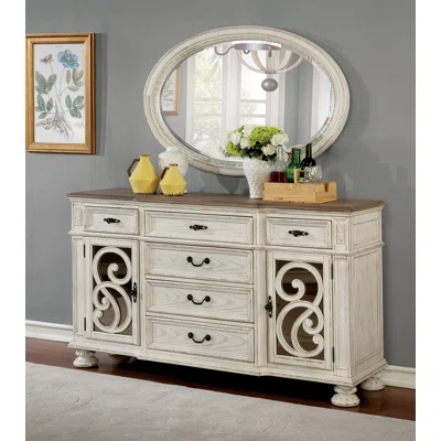 Lowes 68" Wide 6 Drawer Sideboard