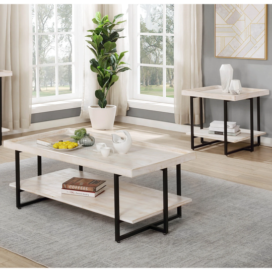 Furniture of America Caledon Rustic 2-piece 47-inch Table Set