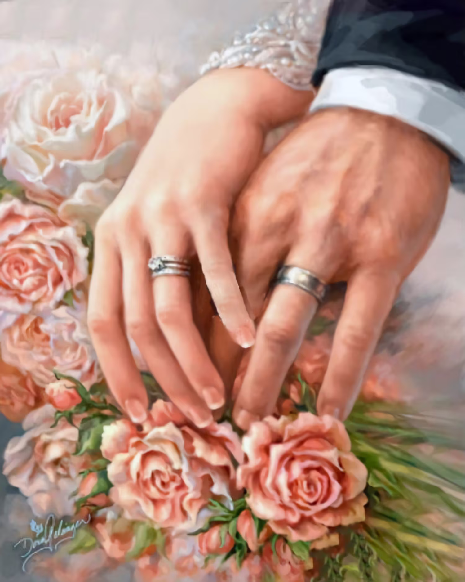 Marriage Vows Diy 5D Diamond Painting Kit Full Square & Round Drill