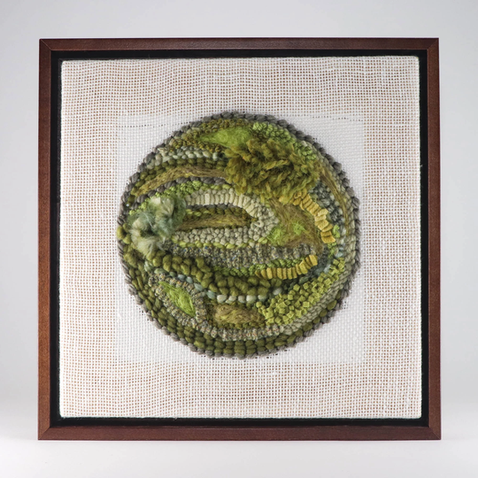 Fiber Art Color Study, Live Oak | 10x10 Rug Hooking, Punching, Needle Felting
