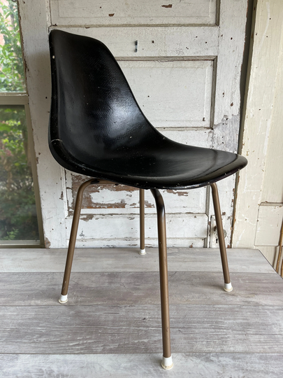 Vintage Fiberglass Shell Chair - As Is Unmarked X Base