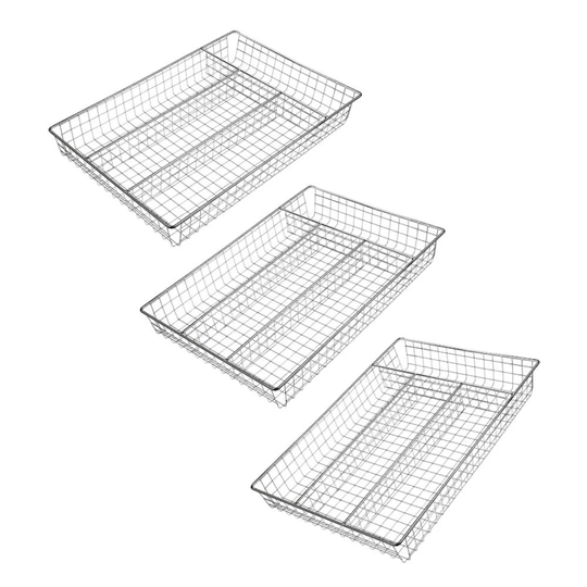 YBM Home Metal Wire Chrome Plated Kitchen In-Drawer Storage, 2561