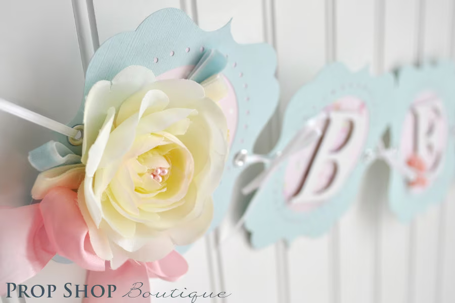 Floral Birthday Banner, High Chair Banner