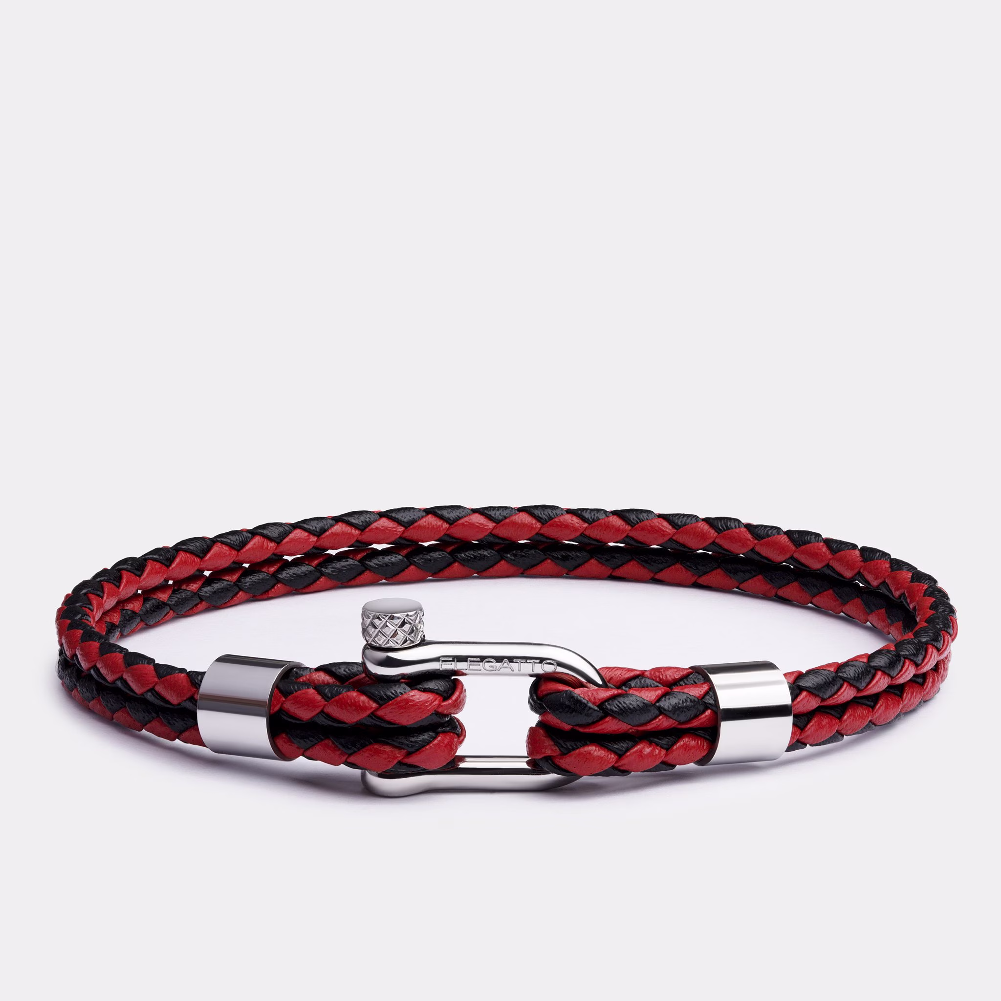 Leather Bracelets For Him, Men's Bracelet Gift, Red Jewelry Men, Braided Bracelet, Unique Mens With Clasp