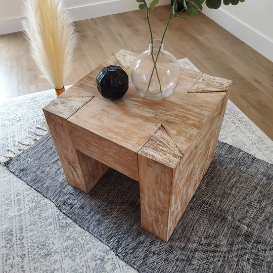 Modern Rustic Side Table End Livingroom Furniture