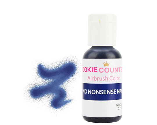 No Nonsense Navy Blue Airbrush Color .75 Oz - Highly Pigmented Navy Airbrush Coloring With Superior Strength & Spray-Ability