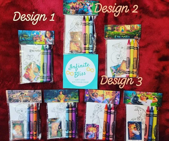 Encanto Coloring Packs | Pages Party Favors Custom Page Bruno| Isabela Luisa| Crayola Crayons