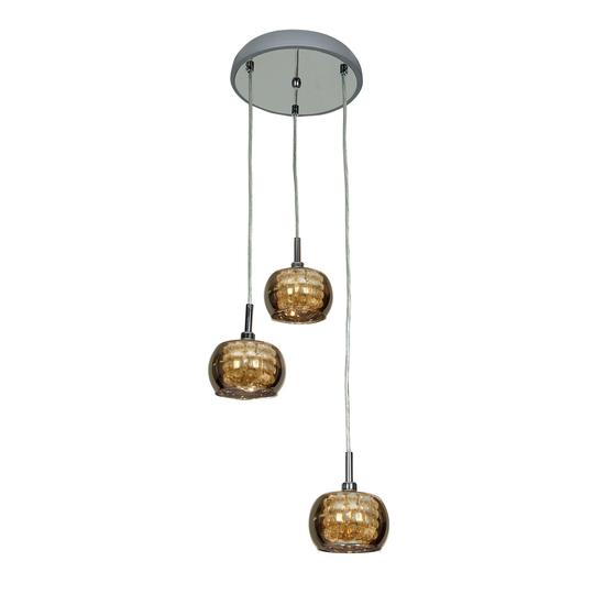 Access Lighting 3 Light 10" Wide Mini Pendant from the Glam Collection