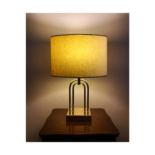 Mid Century Modern Brass Table Lamp // Vintage Made in Italy 1960S