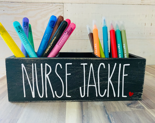 Personalized Desk Decor - Nurse Gift Hospital Gift Doctor's Office Nurse Appreciation Personalized Pencil Holder